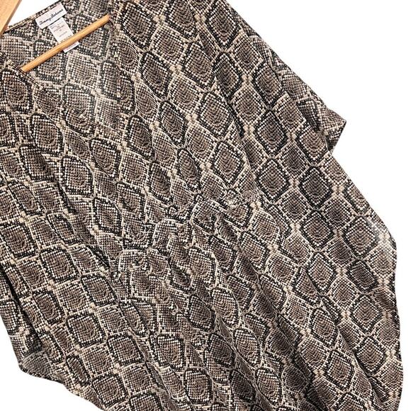 Tommy‎ Bahama Womens L/XL Python Swim Cover Up Tunic Coastal Resort Beach Kimono - Picture 1 of 11